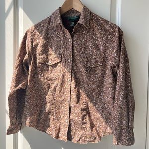 Lauren Ralph Lauren Floral Rodeo Snap button down shirt